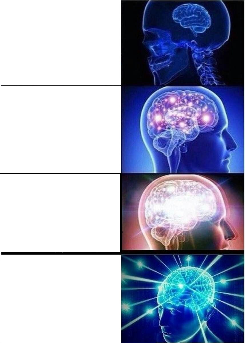 Expanding Brain meme about Partake Foods