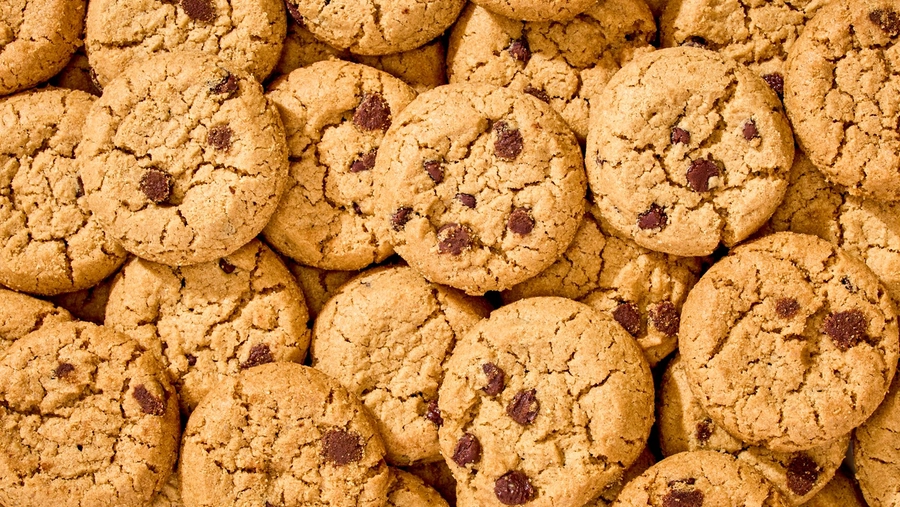 Close-up of Partake cookies with chocolate chunks